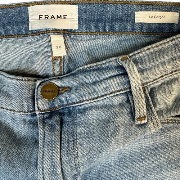 Frame Denim Le Gracon Jeans Light Wash Womens Size 28 - Picture 2 of 6
